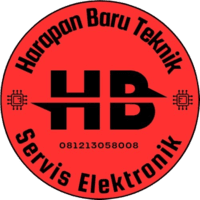 Harapan Baru Service logo, a circular icon with a blue and white color scheme